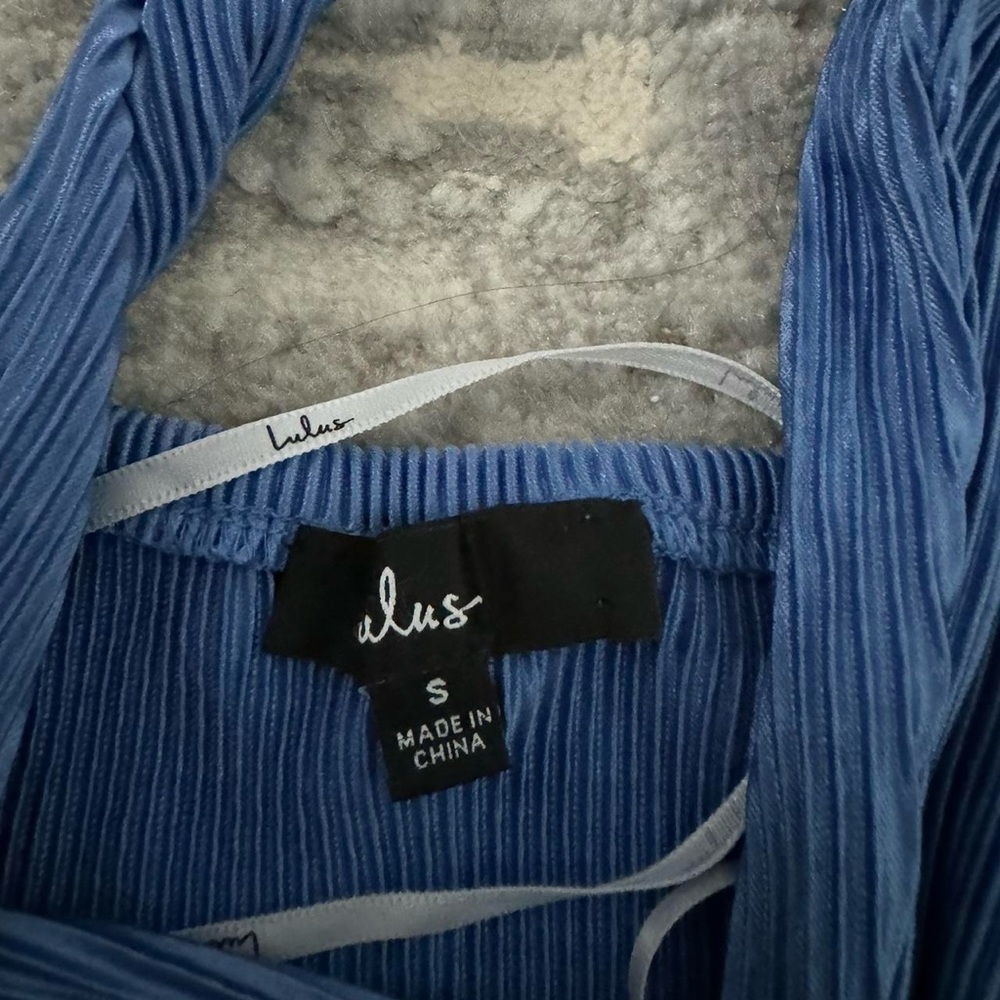 Lulu Blue Ribbed Set - Picture 4 of 6